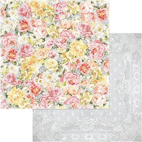 NEW! Blue Fern Garden Life Double-Sided Cardstock 12"X12"-Flower Bed - Case Pack of 20