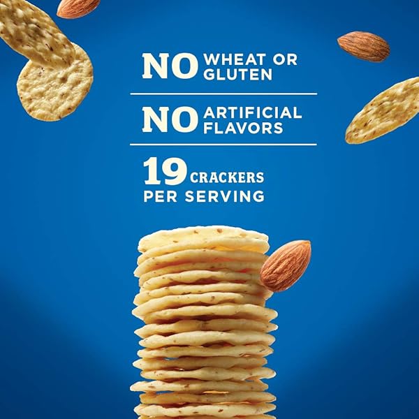 BLUE DIAMOND ALMONDS, GLUTEN FREE CRACKER CRISPS, ORIGINAL ALMOND FLAVORED PERFECT FOR SNACKING AND HEALTHY OPTIONS, 4.25 OZ