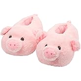 Aopuro Novelty Women Animal Slippers Cute Soft Plush House Shoes Fluffy Warm Slippers Cartoon Gifts for Birthday Christmas