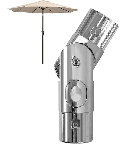 SONGBATE Patio Umbrella Accessories, Outdoor Umbrella Replacement Parts, Push-Button Tilt Adjustment for Garden Umbrellas, Silver (1.5inch) : Patio, Lawn & Garden