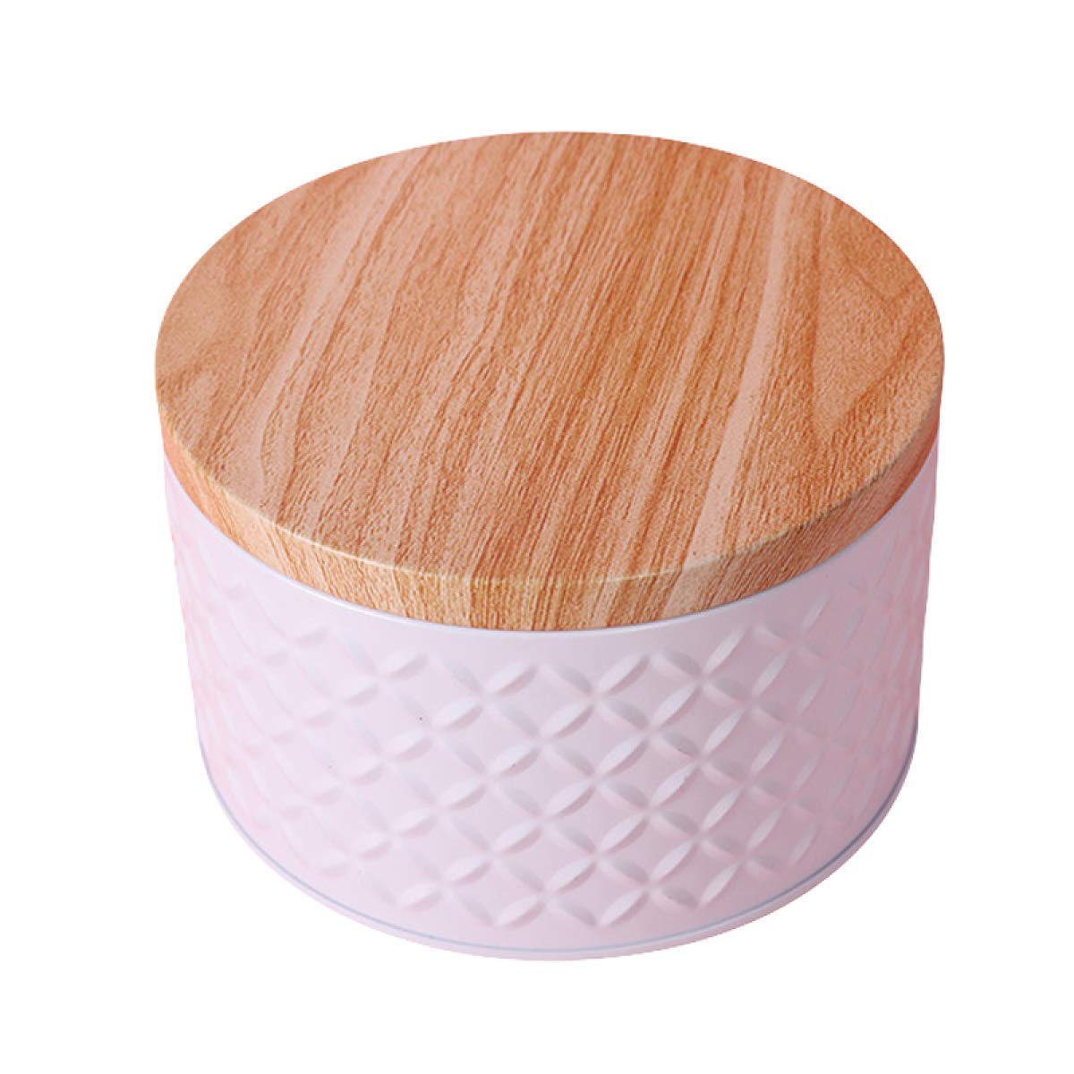 Small Cookie Storage Canister, Round Biscuits Tin with Metal Lid, Storage Cookie Jar Suitable for Tea, Cookie, Sugar etc, Family etc,13.7cm * 13.7cm * 8.3cm, 1200ml