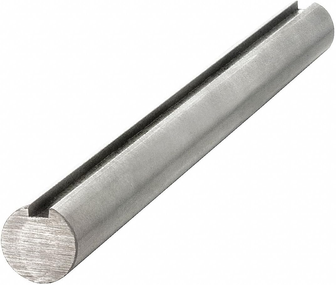 KEYSHAFT Carbon Steel Grade 1045 Keyed Shaft,25mm Diameter,8mm x 4mm Keyway,1800mm Length