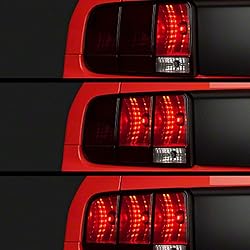 Terisass Car Tail LED Light 3 Step Sequential