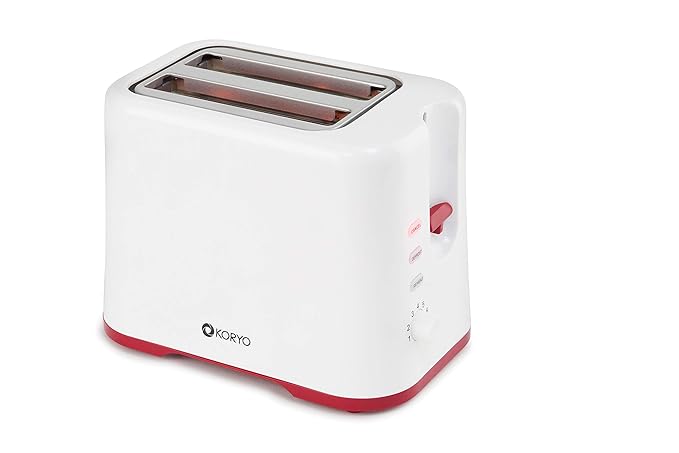 Koryo 750W Pop-up Toaster, Red