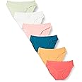 Amazon Essentials Women's Cotton Bikini Brief Underwear (Available in Plus Size), Multipacks