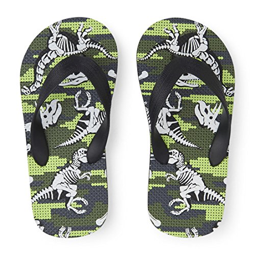 The Children's Place Kids' Dinosaur Flip Flop Flat Sandal