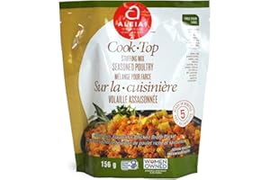 Aleia’s Gluten Free Cook Top Stuffing Mix Seasoned Poultry – 156g (1 Pack) – Rich, flavorful Taste, Ready in 5 Minutes, Stuff