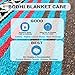 Spirit Quest Supplies Bodhi Blanket Mexican Style Throw Blanket - Falsa Blanket for Yoga, Picnics, Beach, Tapestry, Camping, & More (Silver Moon: Teal, Purple, Gray, Black, Tan)