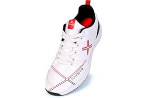 Payntr X Rubber Stud (White & Black) Cricket Shoes - 2023
