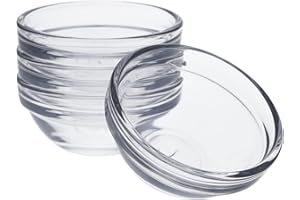 Beille Cooking Baking Supplies Small Glass Pinch Bowl Ramekin Kitchen Essential, 4pc