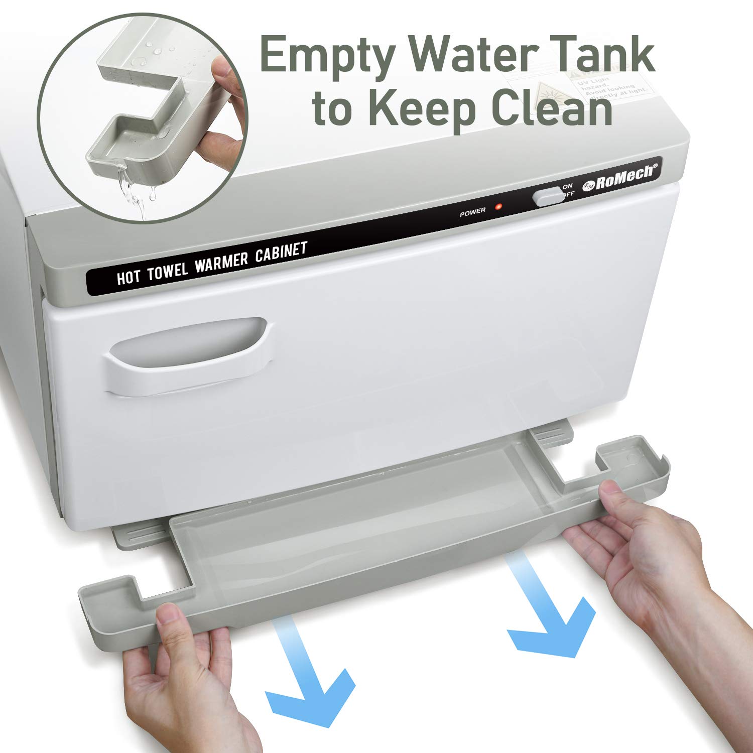 RoMech Hot Towel Warmer Cabinet, Professional Towel Heater for Spa Massage Salon Home (4 Gallon Capacity): Beauty