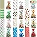 JOYIN 144 PCs Christmas Cellophane Goody Bags with Twist Assortment for Holiday Treats, Christmas Party Favors, Cello Candy Bags, presents, Party Supplies, Christmas Goodie Bags.