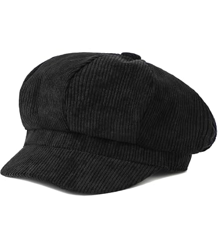Newsboy Cabbie Hat Black Wool Blend Y2K Boho Grunge Cap Classic Linen Women main image 3