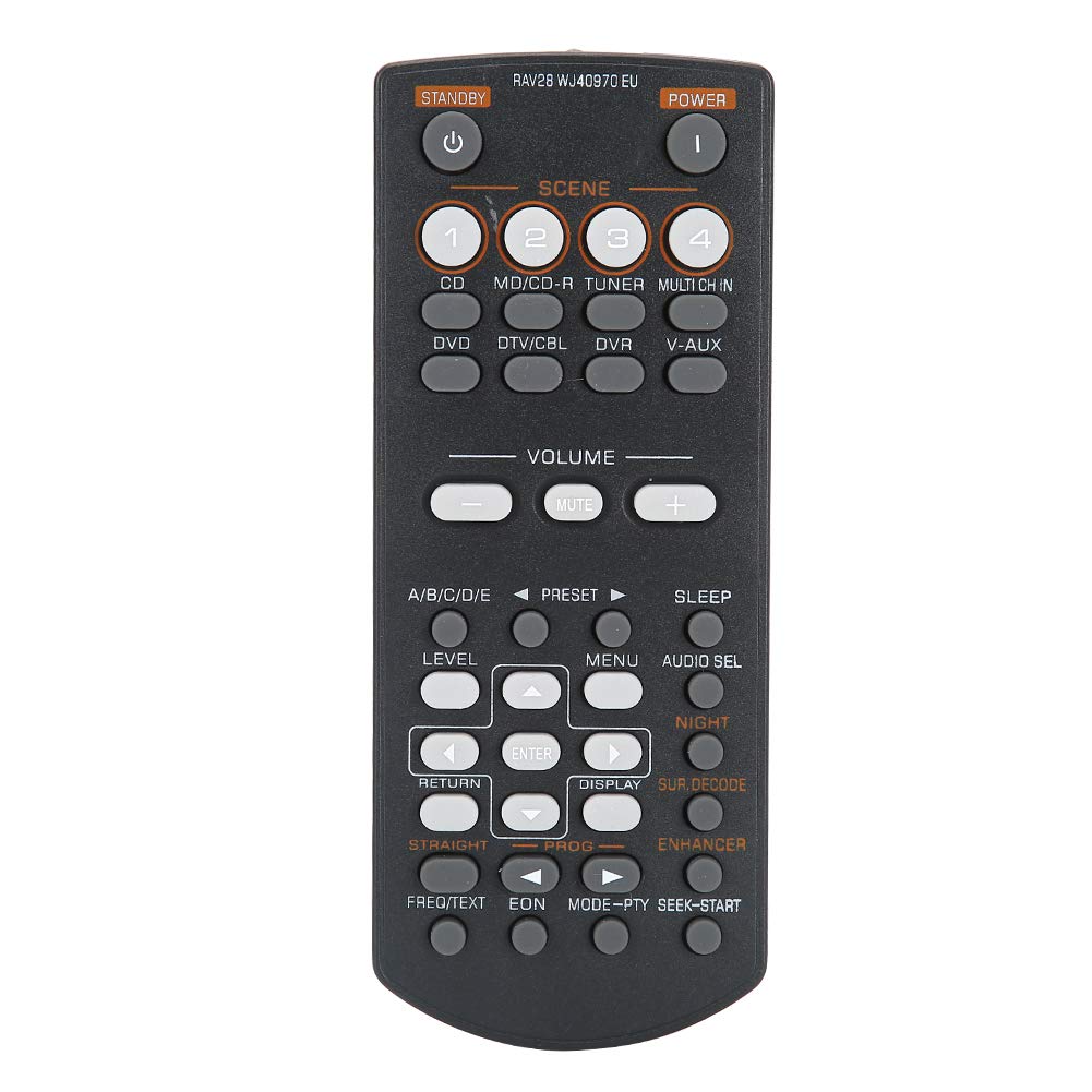 VBESTLIFE ABS Black Durable DVD Video Controller Remote Control Replacement Accessory for Yamaha RAV28 RAV34 RAV250 RX-V361 RX-V365 HTR-6030 HTIB-680