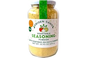 Origen Sano | Vegetable Seasoning Powder | Vegan Bouillon | With Vegetables, Sea Salt and Turmeric, 22.93oz (650g)