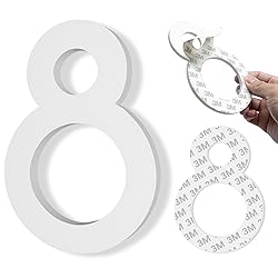 4 Inch House Numbers, Self-adhesive Mailbox Numbers