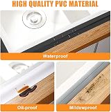 flintronic Bath Sealant Strip 5m Self Adhesive PVC Sealing Tape 20-70mm view 4