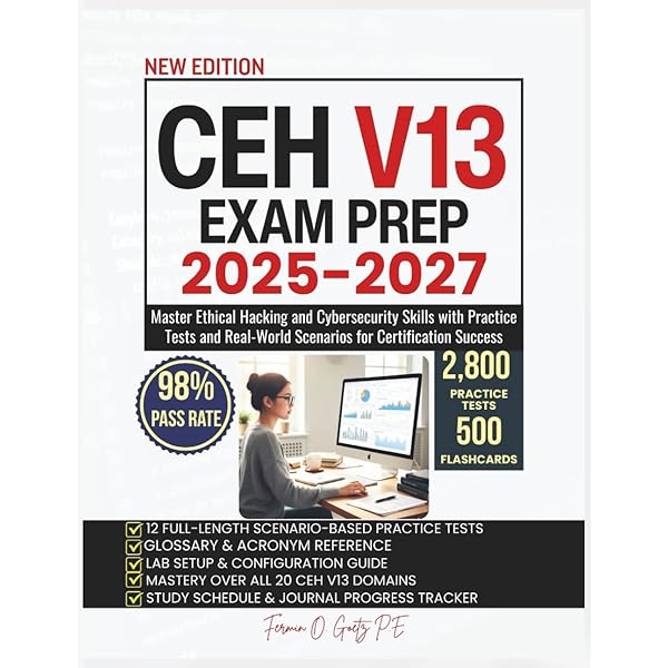 Amazon.com: CEH v13 Study Guide with 1000+ Updated Questions and
