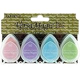 Tsukineko VersaMagic Dew Drop Inkpad of All Kinds, 4-Pack, Pretty Pas