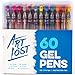 Art Lost Gel Pens Medium Point - Set of 60 Colored Pens Ballpoint (0.8mm) - Unique Colors For Coloring Books, Bullet Journals, Scrapbooking, Doodling