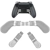 CaoXiong 4 Pack Elite Series 2 Controller Paddles for Xbox Elite 2 Controller Paddles,Metal Elite 2 Controller Paddles for Xbox One Elite Controller Series 2 Back Buttons(Silver)