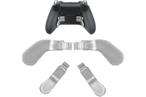 CaoXiong 4 Pack Elite Series 2 Controller Paddles for Xbox Elite 2 Controller Paddles,Metal Elite 2 Controller Paddles for Xbox One Elite Controller Series 2 Back Buttons(Silver)