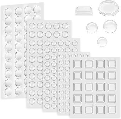 SenZee Clear Rubber Bumper Pads 202 Pcs Self Adhesive Cabinet Door Stoppers