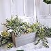 BESTTOYHOME 4 Pcs Artificial Rosemary Plants Fake Rosemary Greenery Leaves Bushes Evergreen Shrubs Spray in Green - 9.85