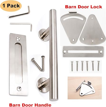 Amazon Com Sliding Barn Door Handle And Latch Lock Set Peaha