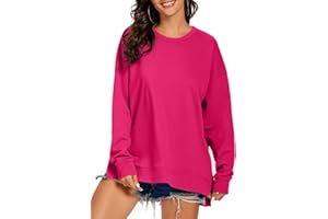 APEIYU Women's Sweatshirts Long Sleeve Tops for Ladies Sweatshirts Round Neck Loose Sweatshirts Casual Knit Pullover