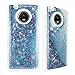 Moto G5 Plus Case, Moto X Case, TJS Creative Luxury Bling Glitter Sparkle Liquid Drop Protection Case Cover Infused with Glitter and Stars Moving Quicksand For Motorola Moto G5 Plus/Moto X (Blue)