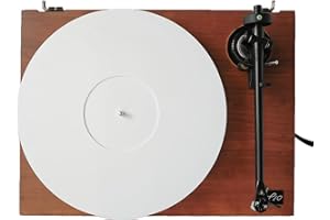 Menesia Acrylic Turntable Mat - Vinyl Slipmat for Record Player Accessories, White Acrylic Slip Mat Vinyl