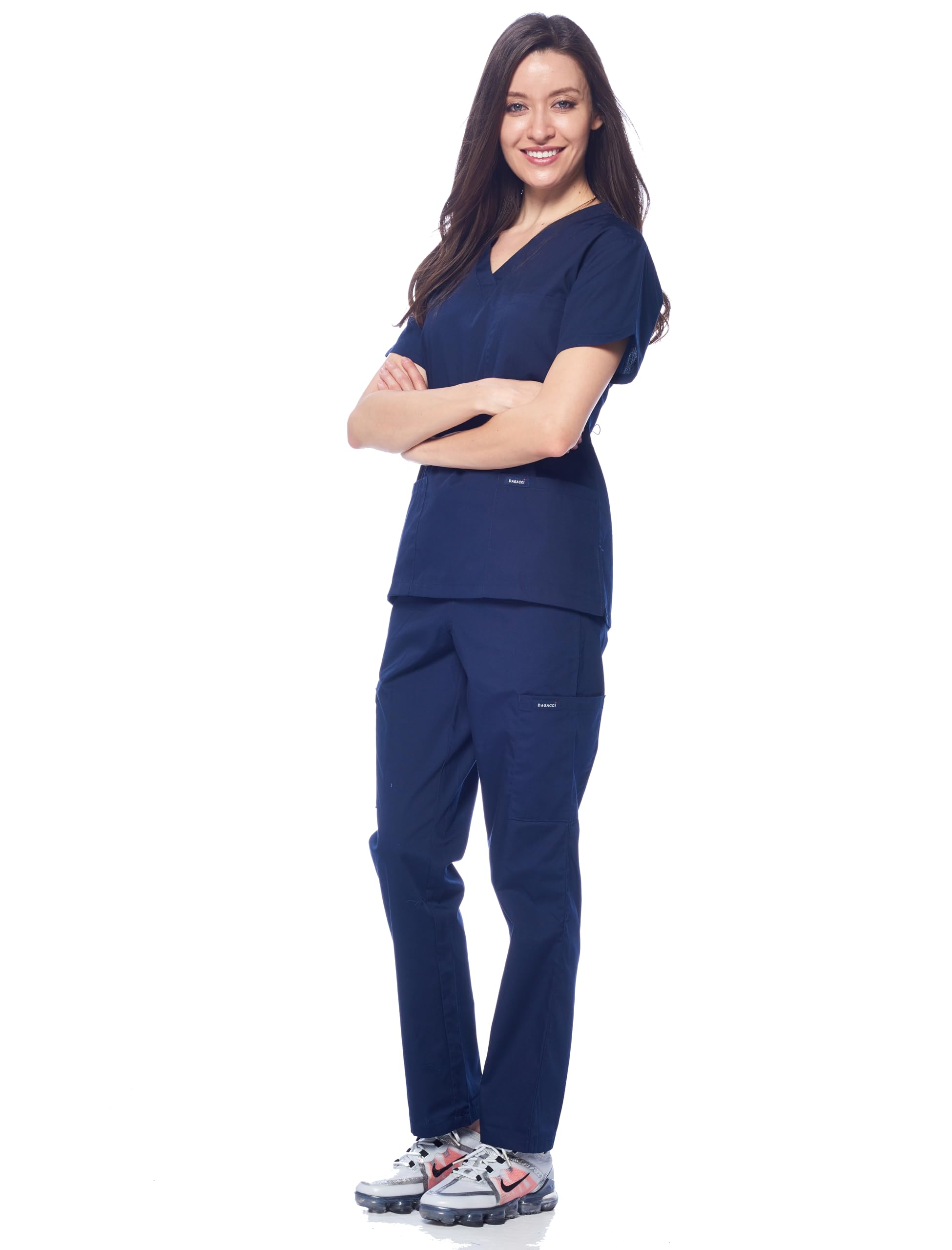 Dagacci Medical Uniform Dagacci Scrubs Medical Uniform Women and Man Scrubs Set Medical Scrubs Top and Pants