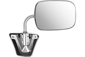 ECCPP Pair Set Fit for 1973-91 Chevy/Chevy GMC Jimmy Suburban C10 20 30/C/K1500 2500 3500/C15 25 35 Manual Stainless Mount Folding Chrome Side Mirrors