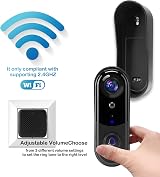 PEKNIU Wireless Doorbell Camera 1080p HD NO Monthly Fee 32GB Card 2-Way Audio view 5
