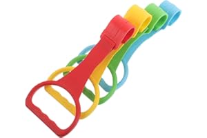 HOMOBABE 4pcs Playpen Pull up Rings Walking Assistant Toddler Toy Hanging Rings for Infant Play Gym
