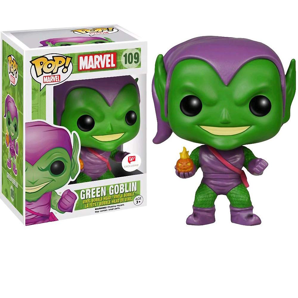Green Goblin (Walgreens Exclusive): Marvel Universe x Funko POP! Marvel Vinyl Figure & 1 POP! Compatible PET Plastic Graphical Protector Bundle [#109 / 07575 - B]