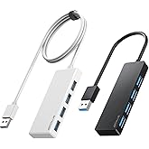 USB 3.0 Hub,Belcompany 4-Port USB Hub Splitter Ultra-Slim Portable USB A Adapter