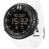 findtime Mens Digital Watch Tactical Waterproof Large Numbers Alarm Countdown Stopwatch Sports Minimalist Running Military Watches for Men Simple Electronic Wristwatch