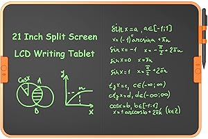 Wicue 21 inch Split Screen LCD Writing Tablet,Portable Erasable Electronic Magic Drawing Pads, Highlight Digital Paper Tablet
