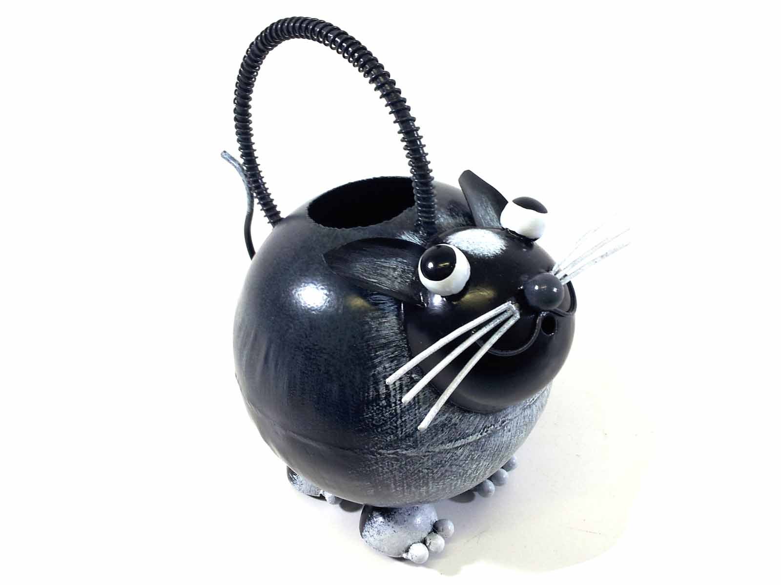 Home Or Garden Metal Watering Can - Tuxedo Cat