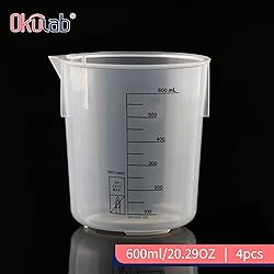 4 Pcs Plastic Beaker Set, 4pcs of