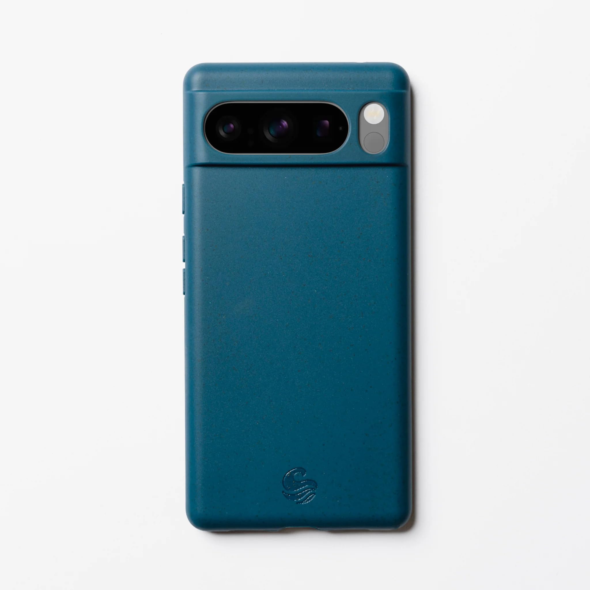 Wave Case Google Pixel 8 Pro Phone Case - Eco-Friendly Wheat Straw Phone Case with Shock-Absorbing Corners | 2mm Raised Lip | Ultra-Thin Design, 360° Protection | Blue