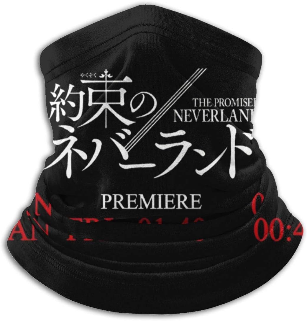 The Promised Neverland Anime Microfiber Neck Warmer Scarf Gaiter Headwear Face Mask