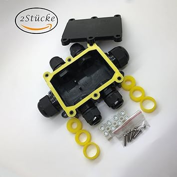 Caja de registro con protección IP68 Sunnorn® + pack de 3 de recubrimiento de gel