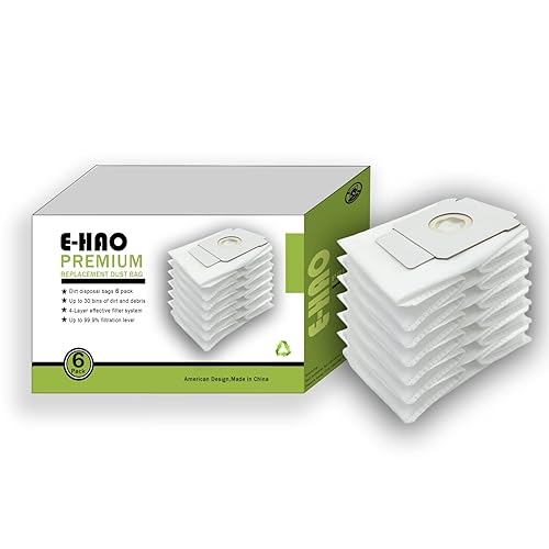 E-HAO Pack Vacuum Bags Compatible for iRobot Roomba i s j