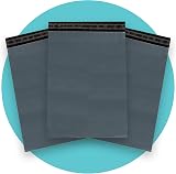 Triplast 12 x 16-Inch Plastic Mailing Bags Grey Pack of 100