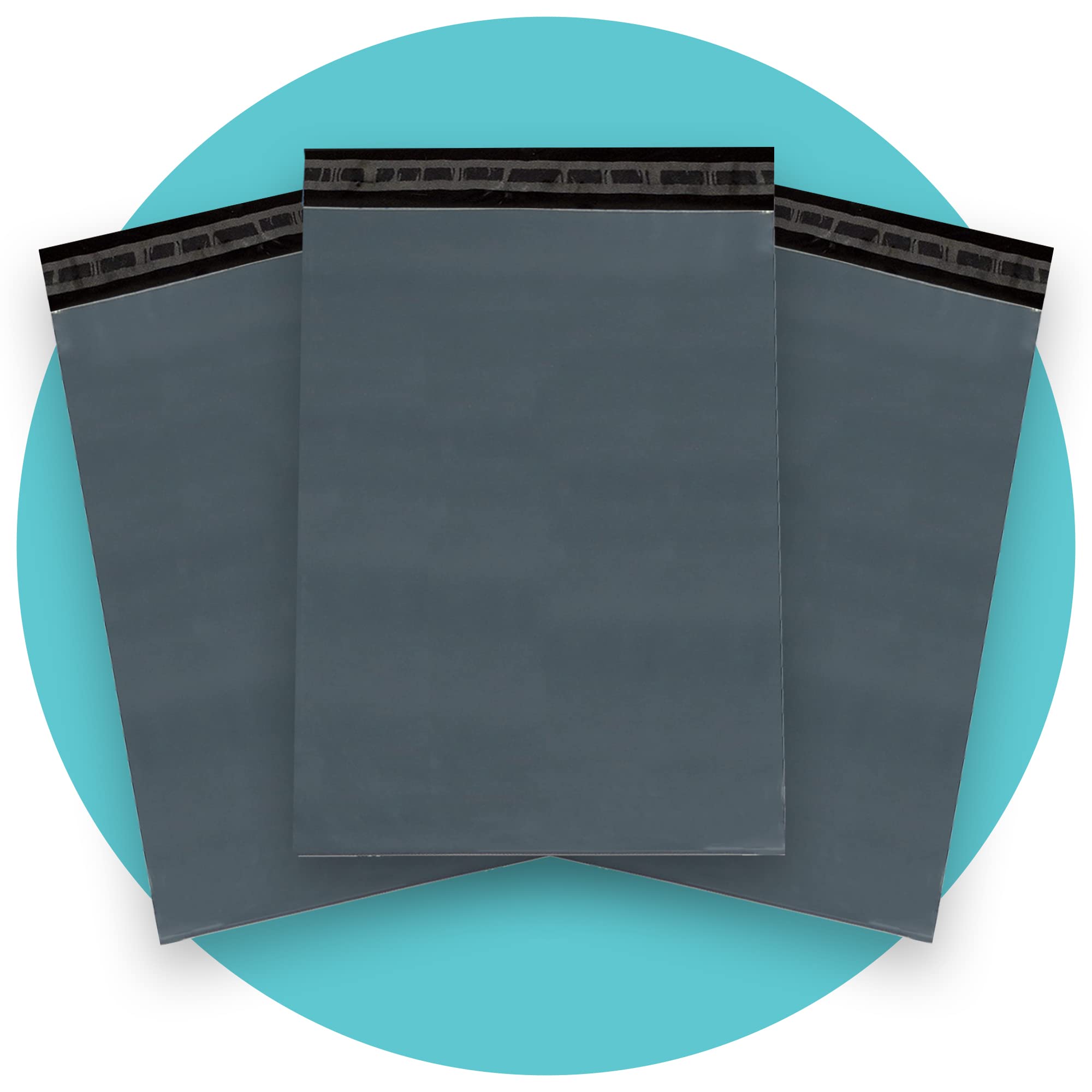 Triplast 12 x 16-Inch Plastic Mailing Postal Bag - Grey (Pack of 500)