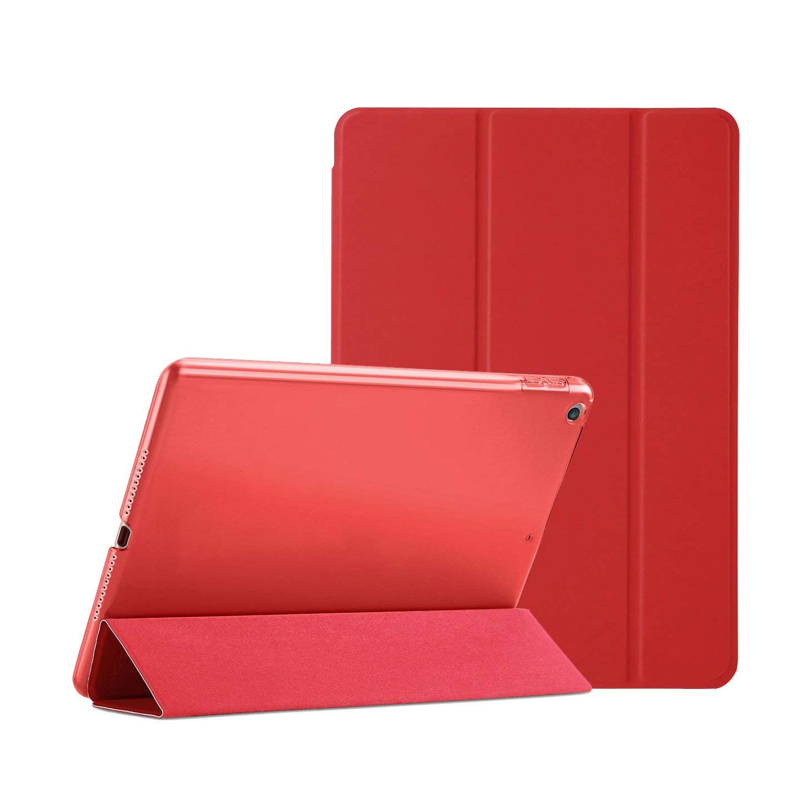 Smart Case For Apple iPad 9th Generation 10.2 (2021) Model A2603 and A2604 Magnetic Stand Cover (Red)