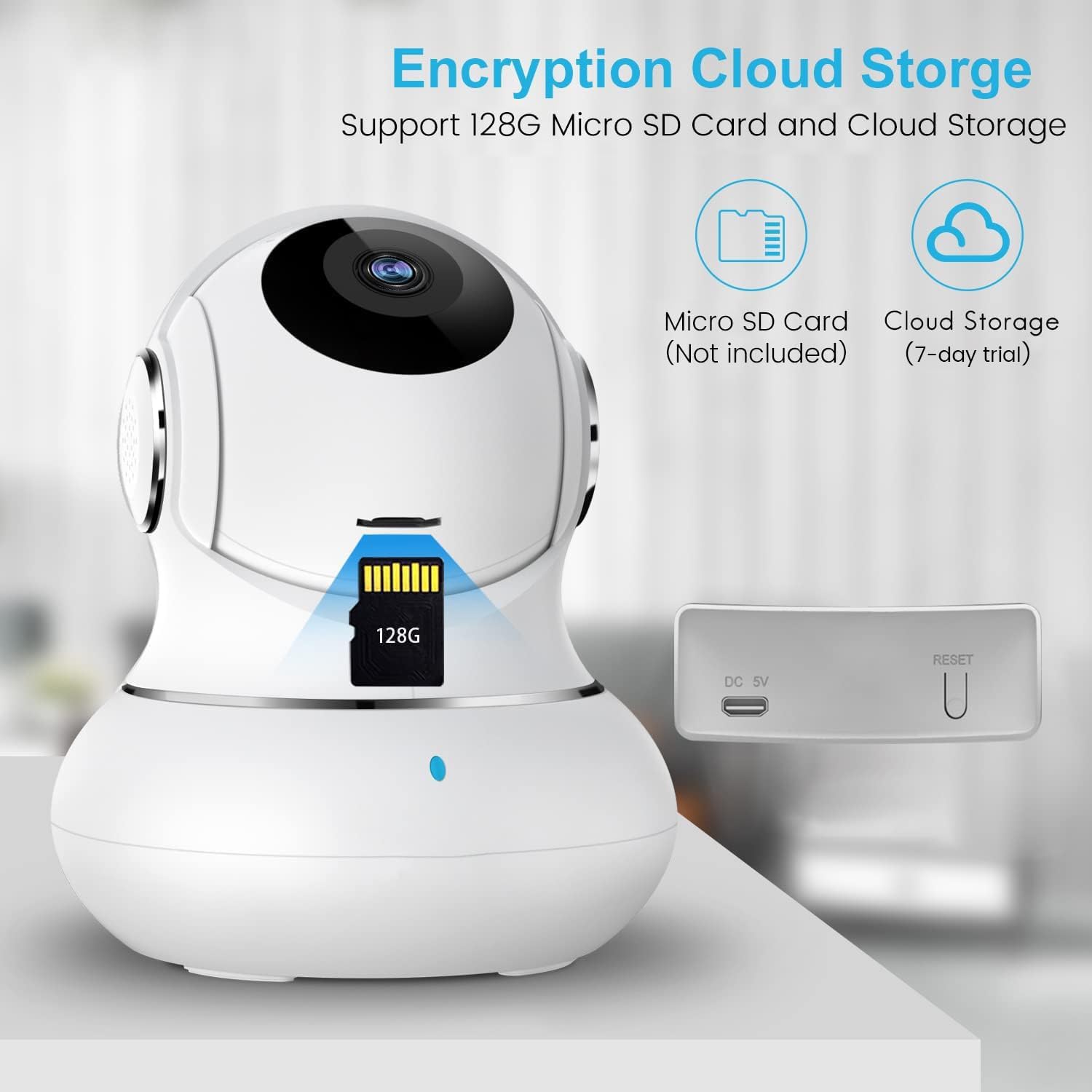 litokam Little elf Überwachungskamera Innen, 2K Babyphone mit Kamera mit Bewegungserkennung, 360°WLAN Kamera überwachung innen mit 2-Wege-Audio, Nachtsicht, Hundekamera Haustierkamera mit app, Alexa 9